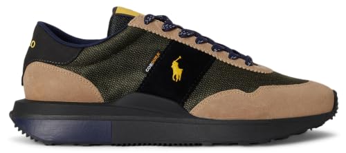 Image of POLO RALPH LAUREN Men's Train 89 Suede-Paneled Sneakers