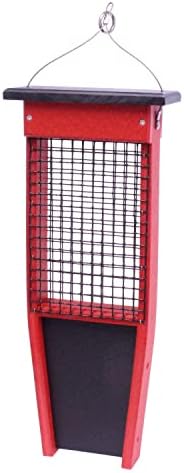 best bird feeders for flickers that will transform your backyard experience 4 AmishToyBox.com Suet-Cake Bird Feeder - Designed for Pileated Woodpeckers, Nuthatches and Flickers (Black and Red)