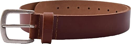 Ceinture cuir véritable noir 4 cm unisexe pour jean taille 105