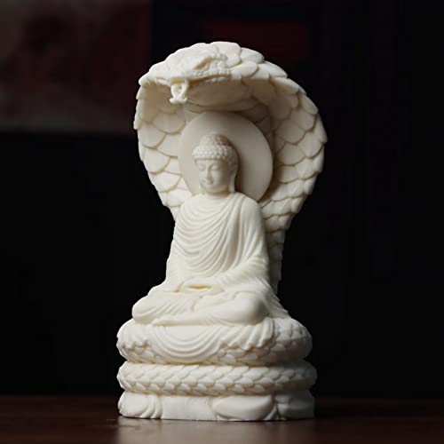 Estatua Sakyamuni Amitabha Buda con Figuras de Serpiente miniatura 7