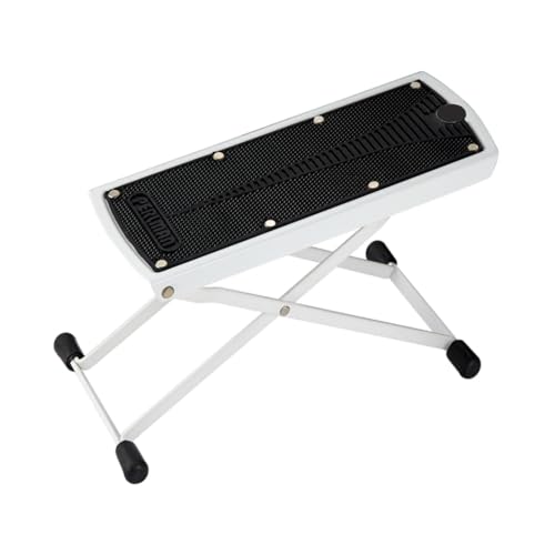 Harilla Ángulos ajustables taburete portátil, pedal de uñas plegable Pedal de pie de pie de pie de pie de guitarra para casa para casa