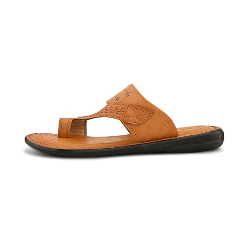 Image of Centrino Men's Slippers | Kolhapuri Style Chappals with Soft Cushioned Footbed | Comfortable & Durable | Traditional Yet Stylish Footwear for Men (9541)