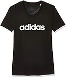 Regular fit adidas W E Lin TW E LIM Slim T Camiseta de Manga Corta, Mujer, Negro (Black/White), S