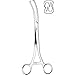 Sklar Instrument 91-3795 Segond (Collin) Forceps, 4 x 4 Teeth, Curved on Flat, 9-1/2"
