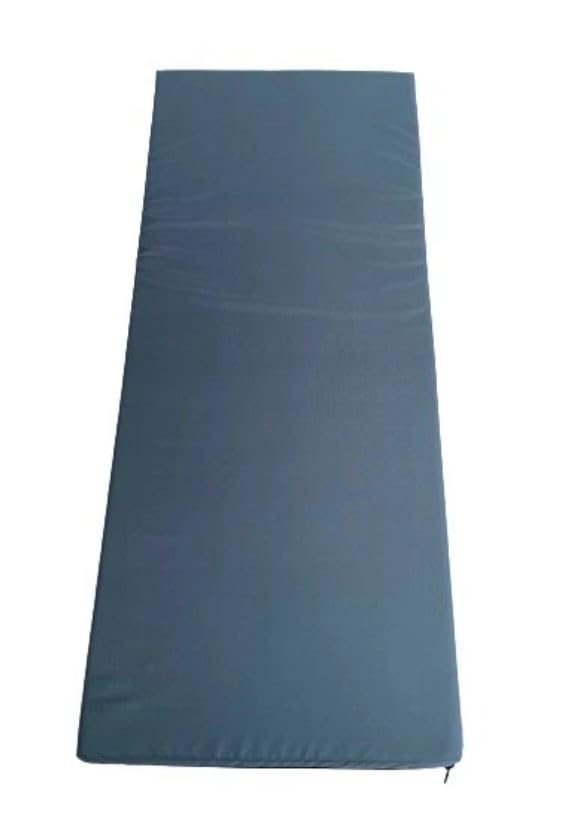 SLUMBER HOME Made-to-Order Camper Van, Caravan, Motorhome, Boat & Window Seat Cushions with Waterproof Polyester Covers and Memory Foam (Grey, 48” x 21” x 4”)