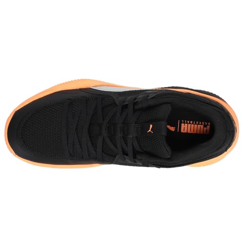 PUMA Mens Court Rider I Basketball Sneakers Shoes - Black, Orange4