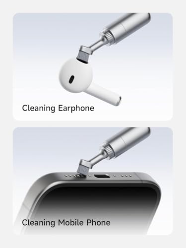 Image of INICIO SIM Card Tray Removal Tool with Cleaning Brush, 2 in 1 EDC Portable Keychain Eject Pins Reset Routers Needle Opener Cleaning Pen for iPhone 17 16 Airpods Pro TWS Earbuds Galaxy S26 S25