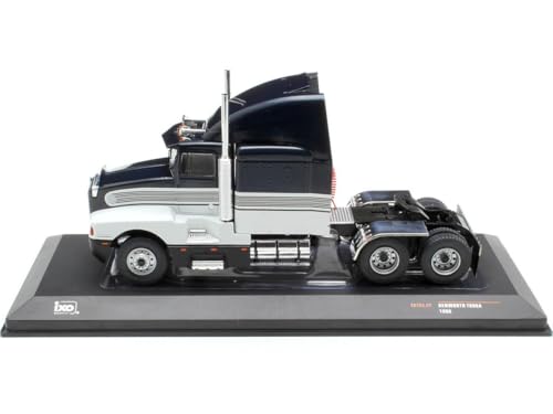 Modelo a escala 1:43 Kenworth T600 1986 Negro/Blanco miniatura 2