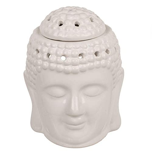 Tabac du Bassigny Brûle Parfum en Céramique - Bouddha Blanc 12 cm