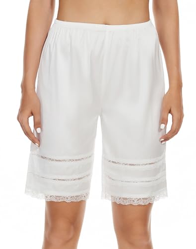 Image of MANCYFIT Pettipants for Women Under Dress, Long Culotte Slip