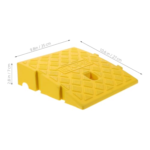 Rampa plástica para bordillo 27x25x7 cm amarilla miniatura 2