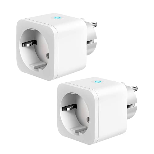 Nivian-Pack 2 Prises intelligentes-WiFi 2,4GHz-jusqu'à 16A et 3680 W-Protection Contre Les surtensions et contrôle consommation d'énergie-Compatible avec Alexa et Google-Control Remote avec App Tuya… Cover