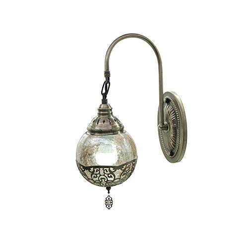 RUIBO Applique Murale Rétro romantique Turquie Turquie Ambre Applique Murale En Verre Lampe Pour Hôtel Bar Café Décoration Éclairage Intérieur Lumière Chaude