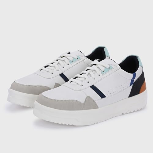 Image of Cruiser Mens Sneakers | Casual Shoes | Cone Heel Lace-Up Sneakers for a Unique Look |Experience Comfort & Style with Soft Cushioned Insole | Trendy Lace-Up Design Sneaker (2565)