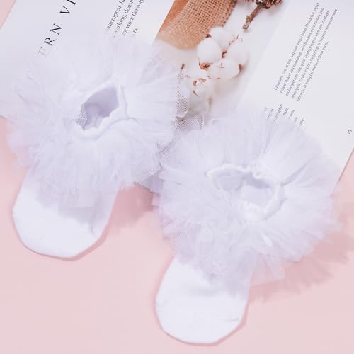 Girls Ruffle Socks Toddler Ruffle Socks Baby Kids Four Layers Lace Dress Sock Cotton Fluffy Dance Sock3