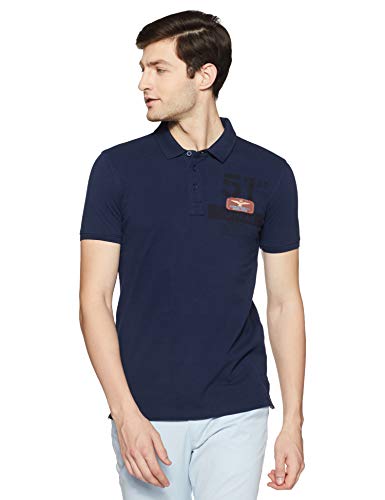 Image of Spykar Men's Printed Slim Fit T-Shirt