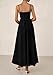 PRETTYGARDEN Women's Smocked Maxi Dresses 2025 Summer Beach Sundress Casual Spaghetti Strap Swing A Line Long Flowy Dress (Black,X-Large)