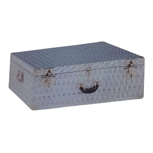 DSTOCK60 - Valise, Cantine, Boîte de Rangement 2 Serrures Aluminium Granité 80x50x27 cm