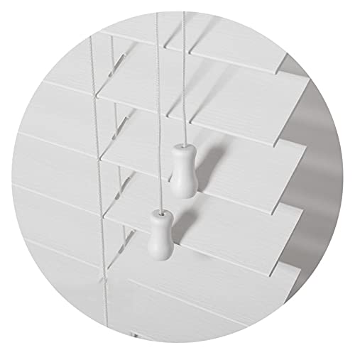 WENZHE Sichtschutz Horizontale ​Jalousien,Natürlich Massivholz Jalousie, Wasserdicht Einstellbar Trennrollos, Benutzt für Küche Wohnzimmer Cover