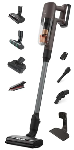 Image of Electrolux Ultimate700 Complete Home Cordless Stick Vacuum with 3 Specialized Nozzles (Multi-Surface, Hard Floor & Pet), 50-Minute Run Time, 4 Power Modes, Walnut Brown