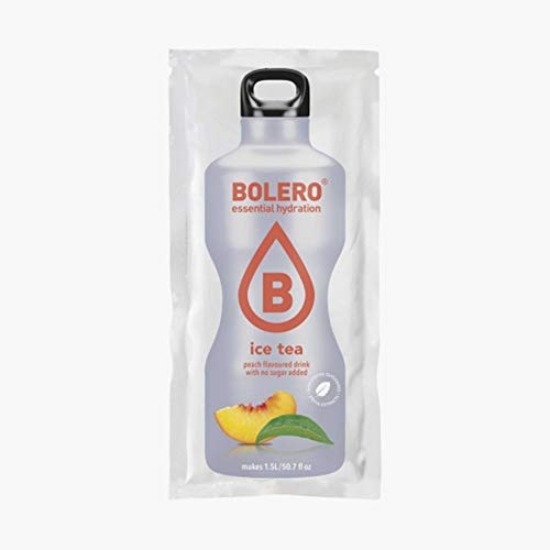 BOLERO Drinks 96 bustine da 9 grammi gusto ICE TEA PEACH - Preparato istantaneo per Bevande con Stevia e Vitamina C e Senza Zucchero