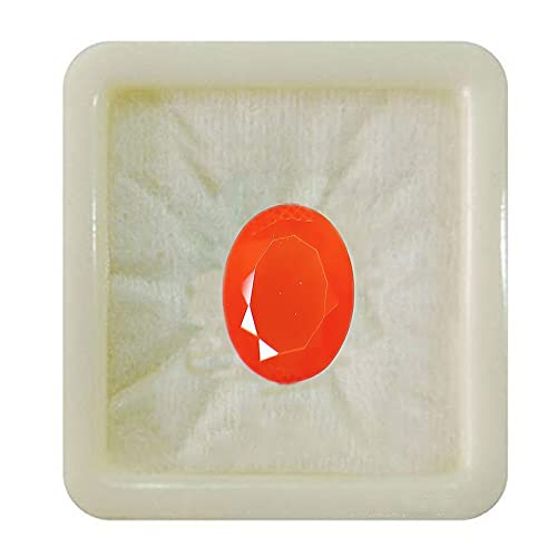 Image of Real Certified Carnelian Gemstone 2.25 Ratti 10.25 Ratti Raat-Ratua Upratna Meash Rashi Ratan Oval, Pear, Rectangle, Round Shape Chakra Healing Mangal (Mars) Stone Art and Craft Supplies