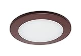 NICOR Lighting 4 inch Oil-Rubbed Bronze Shower Trim with Glass Albalite Lens, for 4 inch Housings (19509OB)