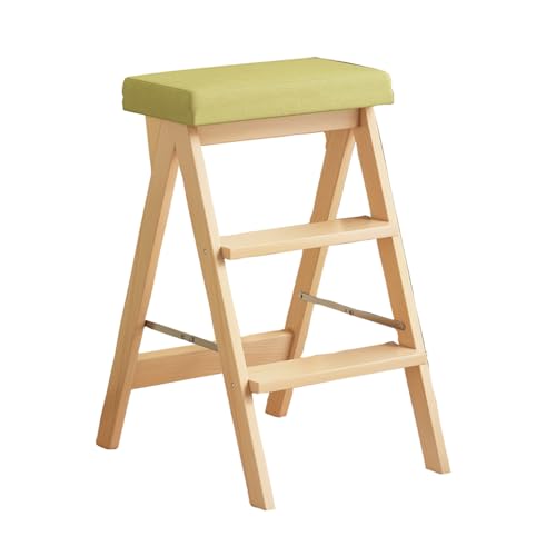 Tenni Monti �X�e�b�v�`�F�A 3�i �X�e�b�v�A�b�v�`�F�A ���ݑ� �ؐ� �����p�`�F�A �܂肽���ݎ� �L�b�`�� �䏊 ��ƈ֎q �y�� �ȃX�y�[�X���[ �R���p�N�g ������� �r�� �k���� ���ʃN�b�V�����t�� �V���v�� �ω׏d ��|�� �⏕�֎q (�ؐF