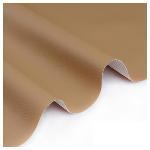 Polipiel para Tapizar Tapicería Material De Artesanía Tela De Grano De Cuero De Imitación Tela De Cuero Sintético PU Tela De Piel Sintética Venta De Polipiel por Metros 160 Cm De Ancho(Khaki,1.6X1m)