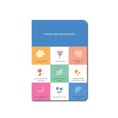 Image of FACTOR NOTES A6 Notebook (In Your Control) | Ruled, 160 Pages, 90 GSM Thick Paper | Cute Aesthetic Notebook for Women