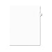 Avery 01080 Avery-Style Legal Exhibit Side Tab Divider, Title: 80, Letter, White, 25/Pack