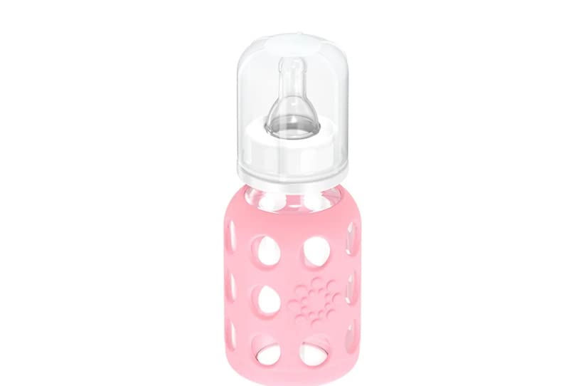 Miniatura 4 de Lifefactory Biberones de vidrio con protección de silicona, paquete de 3, botellas de 4 onzas, (rosa)