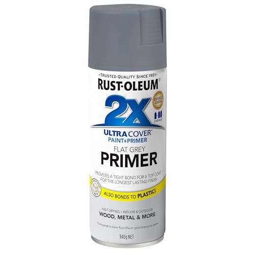 Rust-Oleum 2X Ultra Cover Primer Spray, Grey, 340 g