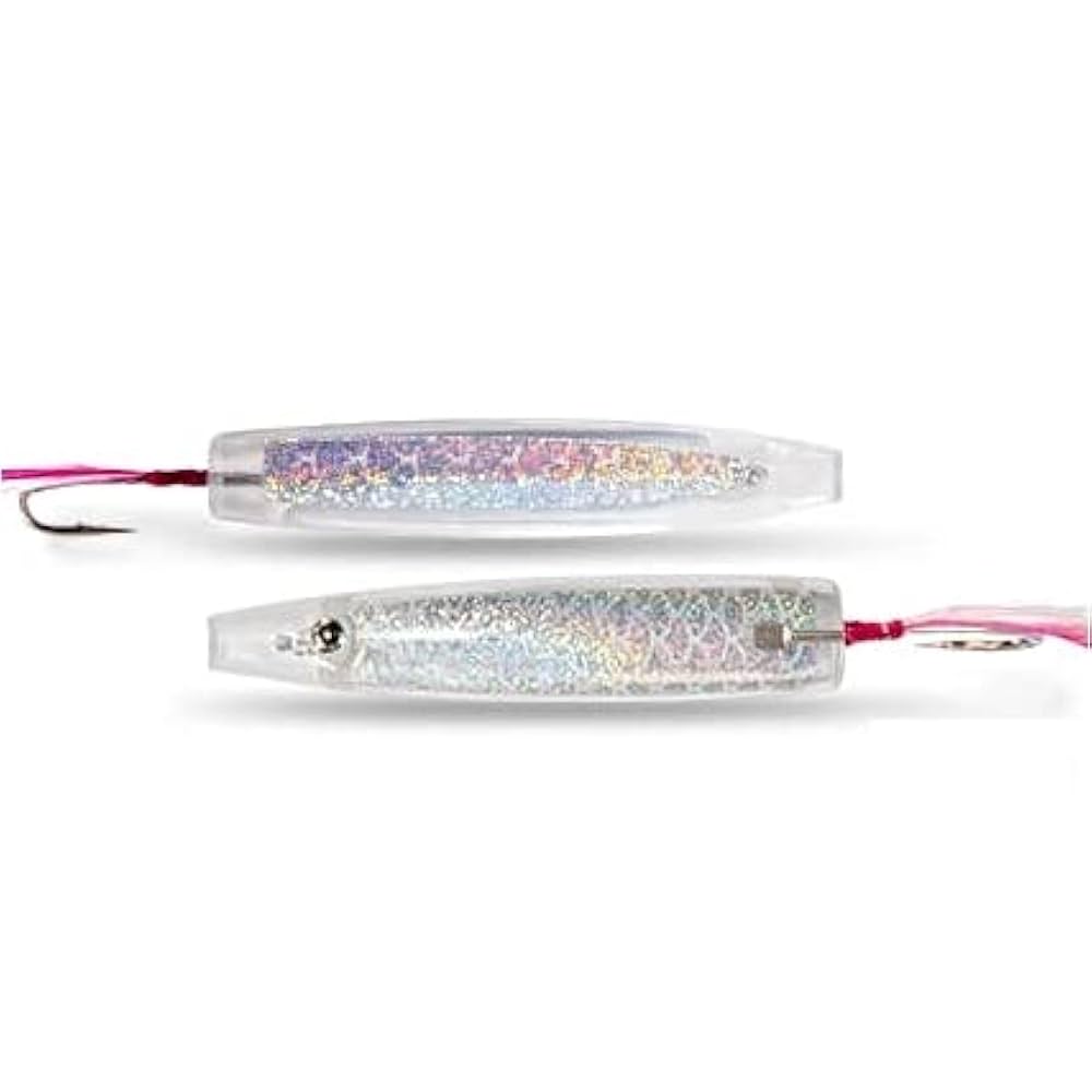 弓角ルアー 45mm サーフトローリングルアー【クリア透明】100個 Amazon.co.jp: 45mm 弓角 5個セット サーフトローリング 青物