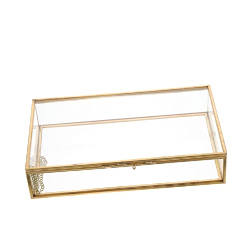 GOOHOCHY Caja De Almacenamiento De Joyas De Estilo Vintage Organizador Transparente Para Joyero Con Compartimentos Para Anillos Pulseras Y Collares Ideal Para Hogar Y Viajes