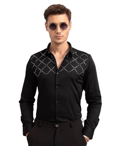 Image of Noble Monk Men's Full Sleeve Shirt | Casual Shirt for Men | Stylish Cotton Blend | Comfortable Everyday Wear | Button Down Clothing | Travel & Outdoor Apparel