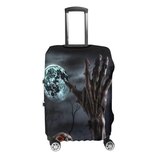 Luggage Cover Travel Suitcase Cover with Side Zipper Zombie Hand Dark Halloween Elastic Washable Suitcase Protector Anti-scratch Decoraitve Luggage Protector for 19-32 Inch Suitcase4