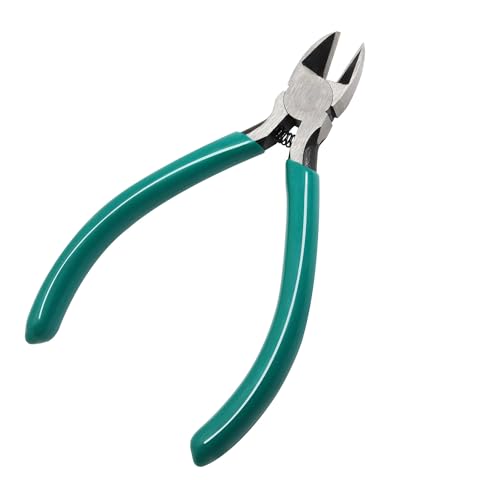 iexcell 4.5´´ Side Cutter Diagonal Wire Cutting Pliers Nippers Repair Tool, Green, Chrome-Vanadium Steel