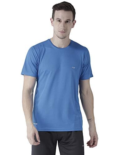 Image of berge' Men Instadry Dryfit Round Neck Sports Tshirt for Badminton, Running Activity, Casual Plain Tshirt for Men's, Regular Fit Gym Wear Tees, Half Sleeve Tshirt for Men for Exercise