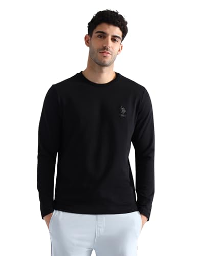 Image of U.S. Polo ASSN. Mens OEE05 Pure Cotton Oversized Lounge T-Shirt