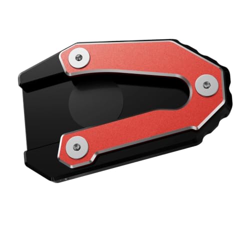 Support béquille Goldwing 1800 accessoire moto alu rouge CNC