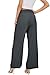 FUNYYZO Women's Wide Leg Pants High Elastic Waisted in The Back Business Work Trousers Long Straight Suit Pants