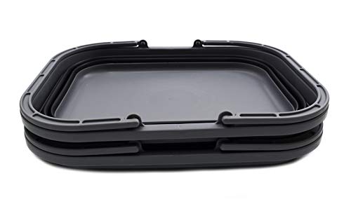 SAMMART 12L Collapsible Tub with Handle, Portable Outdoor Picnic Basket/Crater, Foldable Shopping Bag - Image 2