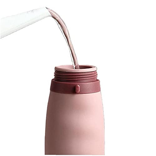 NIDONE Inklapbare Waterfles Outdoor Vouwen Compressie Drink Flessen Siliconen Reizen Cup Roze - Image 4