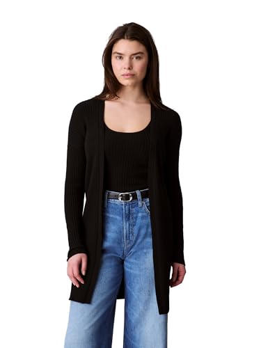 Calvin Klein Women's Smooth Cotton Rib Sweater Duster