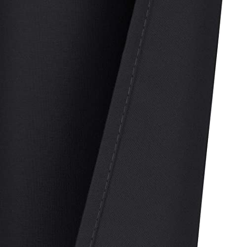 Home-Queen-Grommet-Blackout-Curtain-Valance-Window-Topper-for-Living-Room-Short-Cafe-Valence-54-W-X-18-L-Inch-Black Home Queen Grommet Blackout Curtain Valance Window Topper for Living Room Short Cafe Valence 54 W X 18 L Inch Black