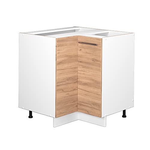 Vicco Eckunterschrank Fame-Line, Goldkraft Eiche, 80.5 cm
