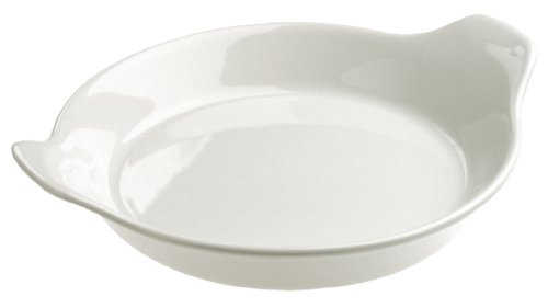 Revol 615459 Plat à Four pour Oeuf Porcelaine Blanc 3,5 cm