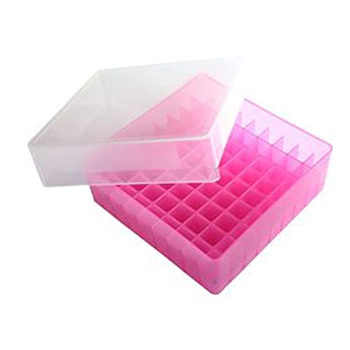 Rack pour microtubes 81 puits Heathrow HS120037 rose pour laboratoire lot de 20