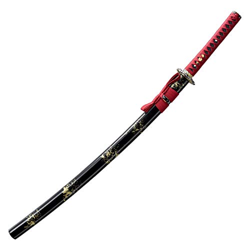 Bokken Katana De Madera En Guatambu Con Tsuba Saya En Kiri Color Marron Claro